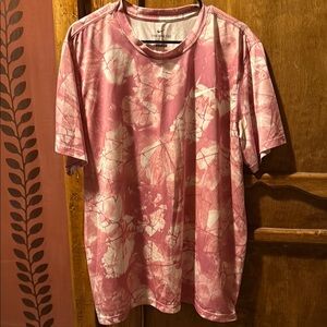 Nike Pink Short Sleeve Tee Artistic Design